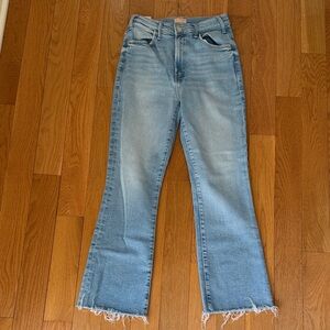 MOTHER Hustler Ankle Fray Limited Edition Jeans with Frayed Hem